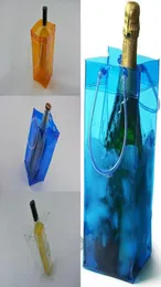 Durable Transparent PVC Champagne Wine Ice Bag 111125cm Pouch Cooler Bag with Handle Portable Clear Storage Outdoor Cooling Bags8363309