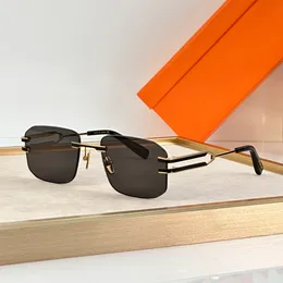 Beliebte Sonnenbrille für Männer und Frauen, Sommer, 307B, Modedesigner, Outdoor, Laufsteg, Strand, Rock-Stil, Anti-Ultraviolett, UV400, Retro-Platte, rahmenlose Brille, zufällige Box