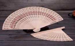Träfans 4023 cm kinesiska sandelträ fans bröllop fans damer hand fans reklam och reklam folding fans brud accessor5551135