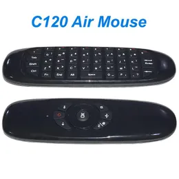 Пульт дистанционного управления для ПК C120, гироскоп Fly Air Mouse, 6-осевой датчик, Android-управление, мини-беспроводная клавиатура 2,4 ГГц для Andriod TV Box Drop De Ot7H4