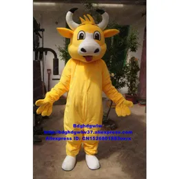 Mascot kostymer gula kerbau buffel bison ox tjurko nötkreatur kalv maskot kostym vuxen karaktär sport karneval minne souvenir zx1604