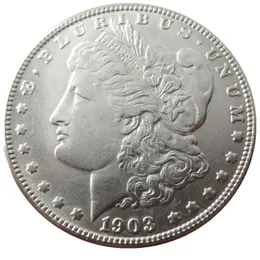 90% Silver US Morgan Dollar 1903-P-S-O Ny gammal färghantverk Copy Coin Brass Ornaments Home Decoration Accessories291a