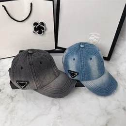 Letnia czapka baseballowa Umyjne bułki jeansowe Modna Moda Casquette Regulowana kopuła Sun Hat Women Men Men Casual Dontertiste Hats