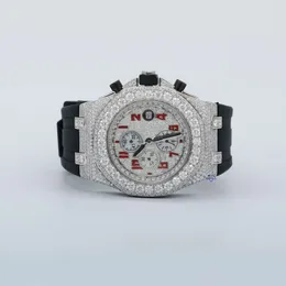 Prenting a natural diamond hip hop watch made in stainls steel from casual to formal wear digned for mens daily life