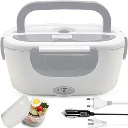 Elektrische Lunchbox aus Kunststoff, 220 V, 110 V, 24 V, 12 V, Haushalt, Auto, Büro, Lebensmittelheizung, Wärmebehälter, tragbar, für Reisen, beheizte Bento-Box 240219