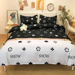 أزياء Simple Style Home Bedding Sets Davet Cover Cover Sheet Sheets Winter Full King Queen مجموعة مختلفة 210727199L