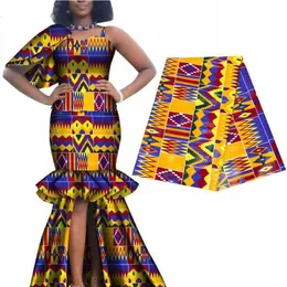 África ancara kente batik tecido cera real pagne 100% algodão qualidade africano engomado tissu costura para vestido artesanato diy t200810244k