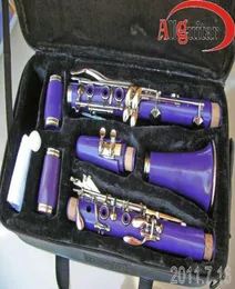 Bright Purple Clarinet 17キーとケースプロフェッショナルWoodwind 20128585718