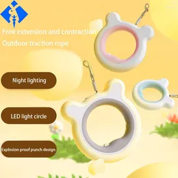 Dog Collars 3M Automatic Retractable Leash LED Luminous Leading Fashion Light Straps For Puppy Pet Flexi Walking Running Lead