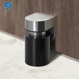 BETOCI 304 Solid Stainless Steel Heavy Door Stop Door Retainer Cylindrical Floating Magnetic Door Stopper Furniture Hardware 210722493