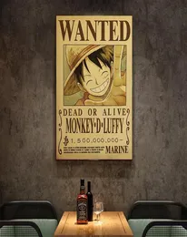 Obrazy Japanse Cartoon Anime One Piece Luffy Art Decor Kwekerij Kinderkamer Living Poster Schilderij Muur Home Kwalteit Canvas4500796