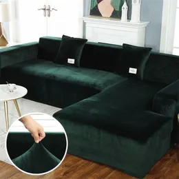 Peluş kanepe kapak kadife elastik deri köşe oturma odası kanepe kapakları için set koltuk kapağı l şekil koltuk slipcovers l212j