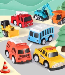 Auto spielen 3D-Metallmodell Puzzle Modell-LKW 6PCS Metallmodellbausatz Legierung Spielzeug Modell Fahrzeugmodell Bagger 3D-Modell Rennwagenmodell Weihnachtsgeschenk Baumodellauto