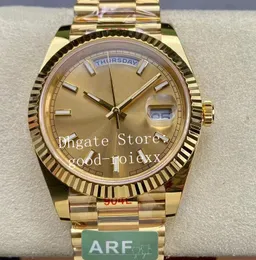 40mm Mens Automatic Watches Men Yellow Gold ArF Watch Ar - Main Image