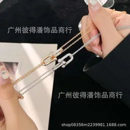 Designer -Armband Fredjewelry gegen Gold t Home Horseshoe Schnalle Halskette Hochwertige glänzende 18K Roségold -Hardware -Hardware -Ta