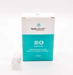 Hydra Needle 20 Pins 마이크로 바늘 티타늄 팁 병 메소 Derma 롤링 방지 티타늄 팁 병 바늘 mesothera3126084