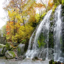 Mountain Forest Waterfall 3D 배경 TV 소파 Frescoes 벽화 3D 벽지 TV 배경을위한 3D 벽지 278N