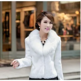 Giacca in versione corta coreana Stile Haining New Mink Fux Fox Fur Collar 7875