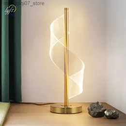 Lampenschirme Nordic LED Tischlampen Innenbeleuchtung Dimmbar Touch-Schalter Schlafzimmer Nachttischlampe Wohnzimmer Hotel Moderne Dekoration Schreibtischlampe L240311