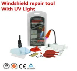 Autofenster-Reparatur, Windschutzscheiben-Glas-Erneuerungswerkzeuge, Auto-Windschutzscheiben-Kratzer, Risse, Fenster-Polierset schnell wiederherstellen, mit UV-Licht 1159891