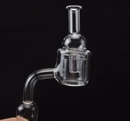 مجموعة XXL Quartz Banger Banger Bubble مع كوارتز CARB CAP مزدوج الأنبوب الكوارتز الأظافر لانجاب أنابيب التدخين الزجاج ZZ