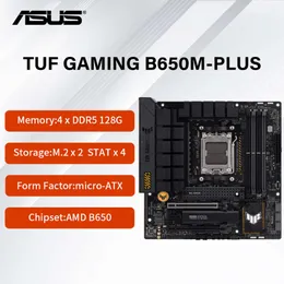 Nova placa-mãe asus tuf gaming B650M-PLUS soquete am5 amd b650 pci-e 4.0 ddr5 128gb