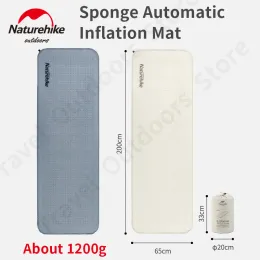 Matte Naturehike Outdoor Tragbare Automatische Aufblasbare Matte Camping Zelt Feuchtigkeitsbeständig Weiche Schwamm Isomatte 1,2 kg Ultraleicht