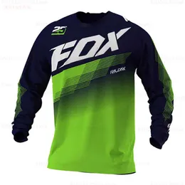 Motocross 2024 멀티 컬러 쿨 사이클링 저지 모토 크로스 사이클링 오프 도로 먼지 자전거 자전거 타기 MTB DH Mens 경주 긴 슬리브 셔츠