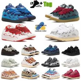 Deri Lavinler Curb Sıradan Ayakkabı Olağanüstü Emed Highop Calfskin Kauçuk Nappa Platform Platformu Erkekler Kadın Pembe Yeşil Balck Beyaz Ayakkabı Lavinler Eğitmenler Sneakers