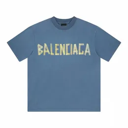 2024 Sommer CIAGA Tape Type T-Shirt Medium Fit Blau – Herren