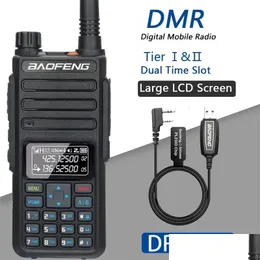 Walkie Talkie Baofeng DR 1801 DMR ثنائية الراديو Dual Band Tier I II SLOT SLOT UHF Digital Poste 231117 Drop Dression Electronics Telec Otenb