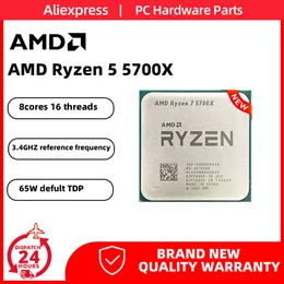 NUOVO AMD Ryzen 7 5700X CPU R7 5700X 3.4GHz Processore a otto core 16thread 7NM L3 = 32M 100-000000926 AM4 per scheda madre Aorus B550M