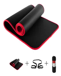 Edge Covered Nonslip Yoga Mat 10mm Multifunktionell sportyogmatta för fitness Gym Colchonete Axel 183 60 1cm med fitness SU4155126