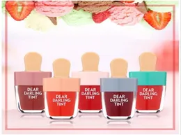 New Dear Darling Lip Tints Lasting Natural Charming Lip gloss nuovo rossetto a forma di gelato liquido impermeabile a 5 colori2582518