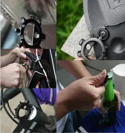 Cacciavite multifunzione Robusto strumento di riparazione per biciclette a forma di polpo Durevole acciaio inossidabile EDC Cacciavite per bici tascabile a mano8689847
