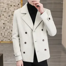 남자 양복 고품질 이중 브레스트 플러스 벨벳 두꺼운 비즈니스 캐주얼 하이 엔드 간단한 우아한 패션 파티 신사 정장 재킷
