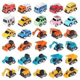 Model Build Puzzle Model Toy Model Car 6PCS Model Car Block Eloy Tobil Truck Engineering Vehicle Model Excavator Crane Simulation Car Cartoon Toy Car Christmas Gift