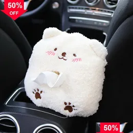 Andere Innenausstattung New Car Tissue Box Niedliche P Tiere Serviettenpapierhalter Tragbarer Der Styling MTI-Funktionsbedarf Drop Deliv Dhahq