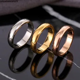 Hot Simple Titanium Steel Wide Smooth Plain Ring Couple Pair Ring Index Finger Stainless Steel Personalized Fashion Ring