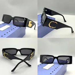 Klassisk lyxdesigner Kvinnor Solglasögon GG1425S Square Frame Acetate Solglasögon Trendiga och fashionabla Lady UV400 Polariserade ljusskyddsglasögon