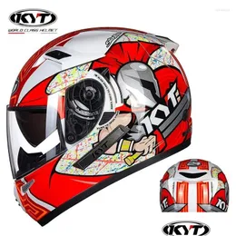 Hełmy motocyklowe Kyt k2 hełm męskie cztery sezony adt fl fl Big Tail Motocross Casco Moto Drop Automobiles Motocykl Akcesorator OTYGW