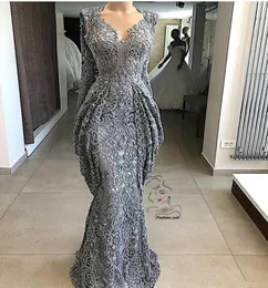 2019 Lace Sheath Lace Evening Dresses Mermaid Sequins Formal Event Party Gown Plus Size Pageant Dresses Custom Made PD844942579