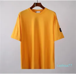 2021 Topstoney 여름 기본 면화 짧은 소매 새로운 여름 배지 짧은 슬리브 패션 캐주얼 한 느슨한 단순한 기본 Tshirt9925592