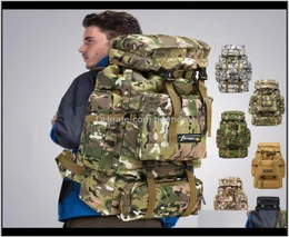 Outdoors Drop Delivery 2021 Extra Large Capacity Outdoor Trekking Backpack Military Army Tactical Sports Travel Rucksacks Campin6123023