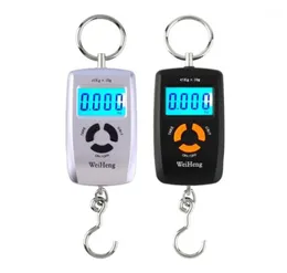 Mini LCD Portable Digital Electronic Scale 10 till 45 kg 10g för fiske WHA05L Hooking Hanging Scale LCD Display14479831