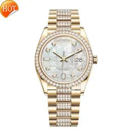 Data dnia zegarki Diamentowe zegarki męski ruch automatyczny MOSSANITE WATCH WATCH STATHES SORES 41 mm Bransoletka ze stali nierdzewnej Sapphire Glass Waterproof Orologio.