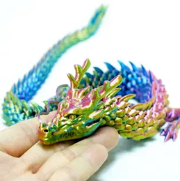 3D printed Chinese dragon Full body joints that can move Home furnishings and decorations are worth collecting creative toys