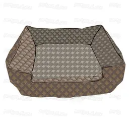 Vintage Letters Blossom Pet Kennels Comfortable Leather Dogs Cat Bed Chihuahua Tide Sofa for Bulldog Schnauzer Labrador Beds Kenne260u