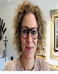 FashionTF5455 Unisex round plankmetal doublebridge glasses4820145 Model style optical frame spring hinge for prescription full2711004