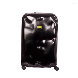 Suitcases PC 20/24/28Inch Concave Convex Personality Trolley Box Rolling Luggage Suitcase Hard Shell Large Capacity Travel Bag